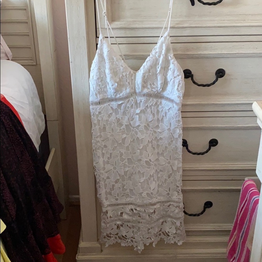 Floral white dress